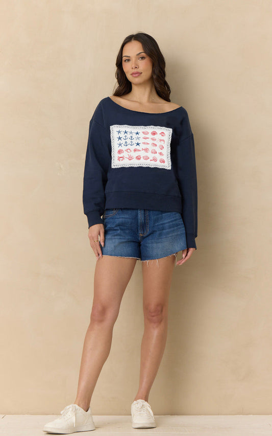 Flag Sweatshirt - Madison's Niche