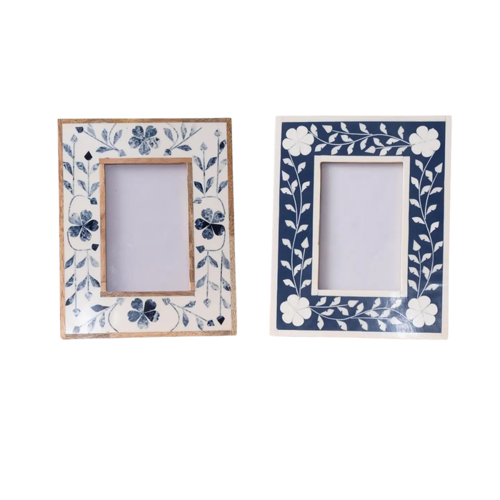 Floral Inlay Photo Frame - Madison's Niche