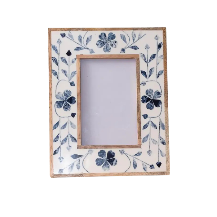 Floral Inlay Photo Frame - Madison's Niche