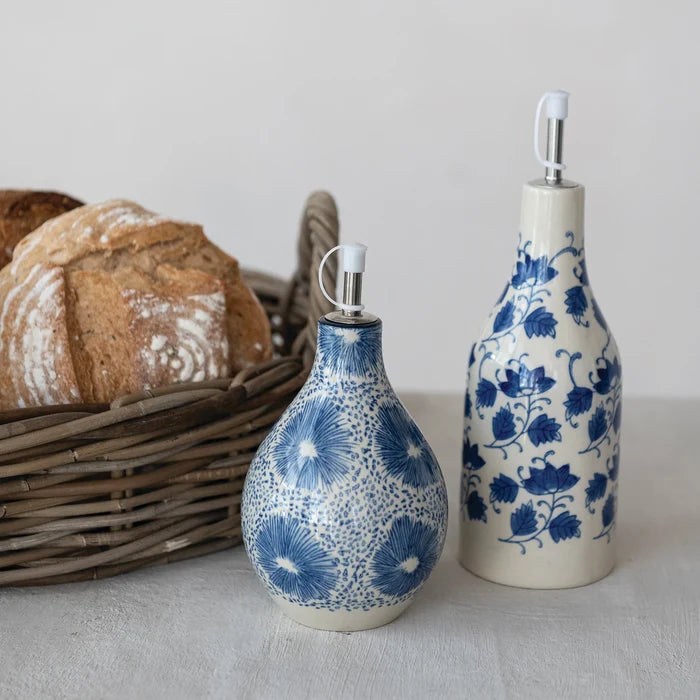 Floral Oil Cruet - Madison's Niche
