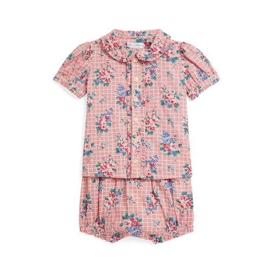 Floral Shirt with Bloomer - Madison's Niche