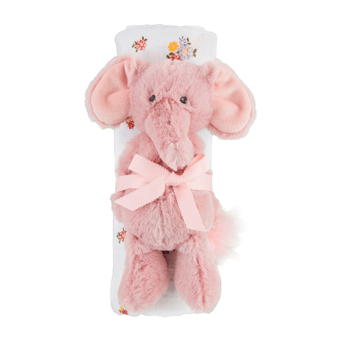 Floral Swaddle & Rattle Set - Madison's Niche