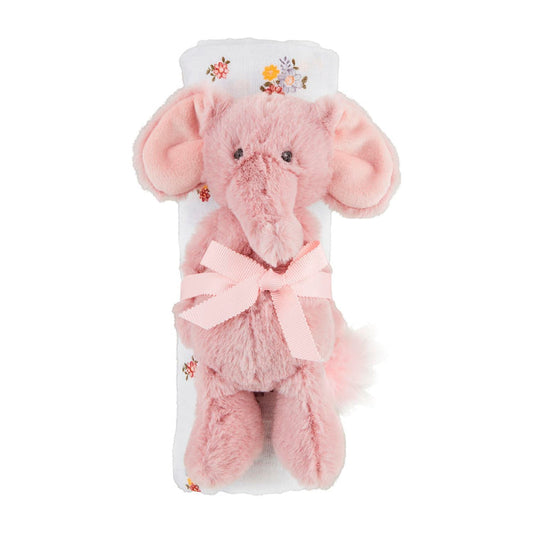 Floral Swaddle & Rattle Set - Madison's Niche
