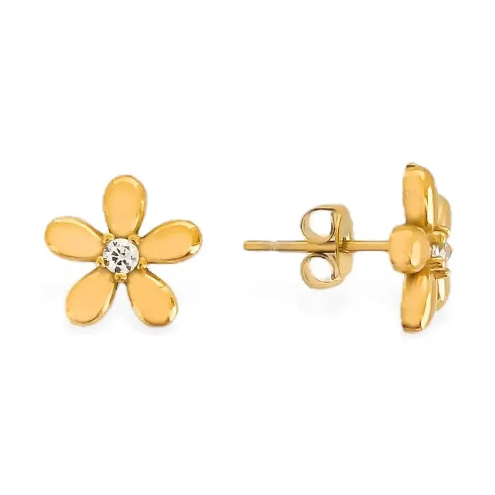 Flower Water Resistant Stub in Gold - Madison's Niche
