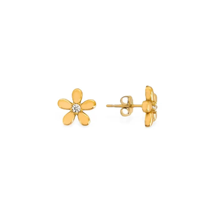 Flower Water Resistant Stub in Gold - Madison's Niche