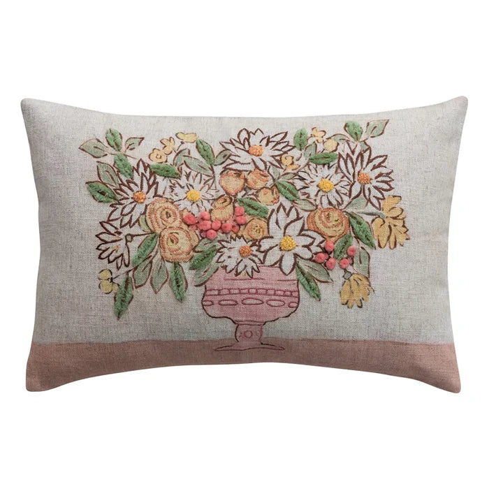 Flowers in Vase Pillow - Madison's Niche