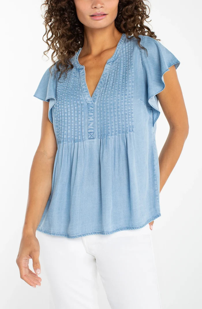 Flutter Sleeve Blouse - Madison's Niche