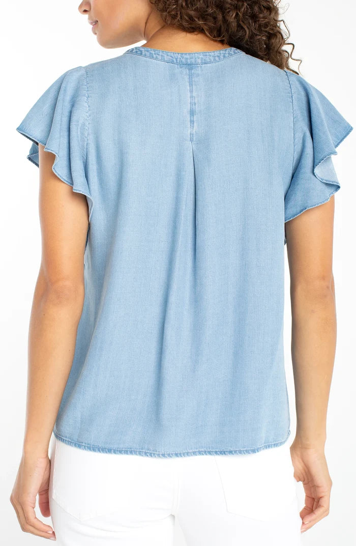 Flutter Sleeve Blouse - Madison's Niche