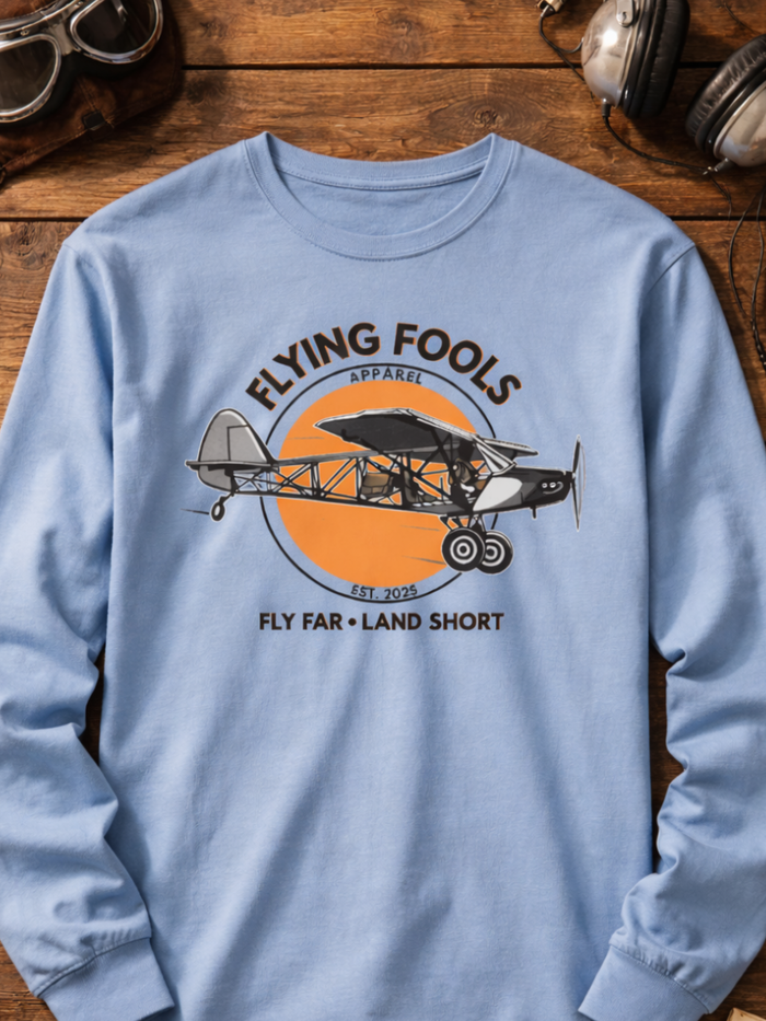 Flying Fools Backcountry Airplane Long Sleeve Tee
