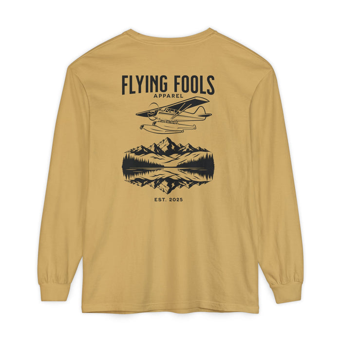Flying Fools Long Sleeve Seaplane & Mountain Tee