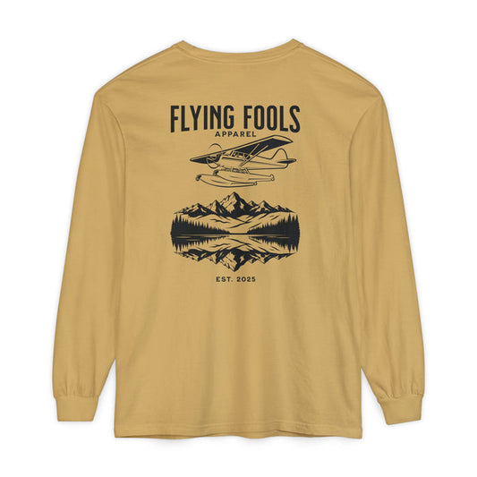 Flying Fools Long Sleeve Seaplane & Mountain Tee