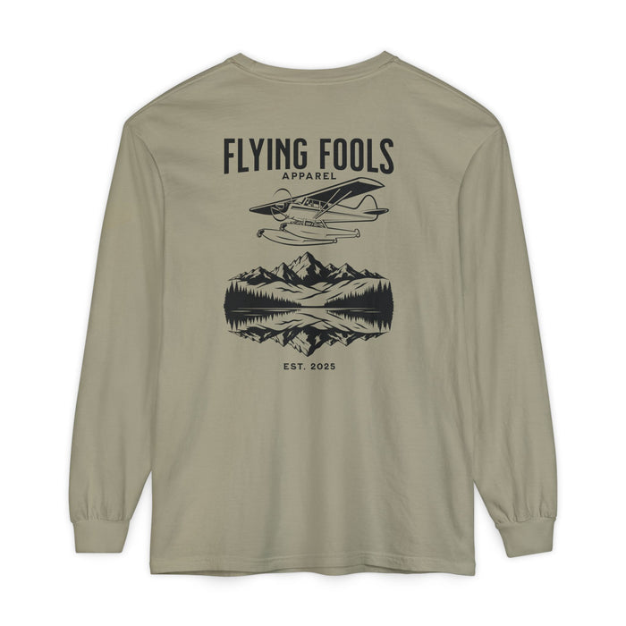 Flying Fools Long Sleeve Seaplane & Mountain Tee