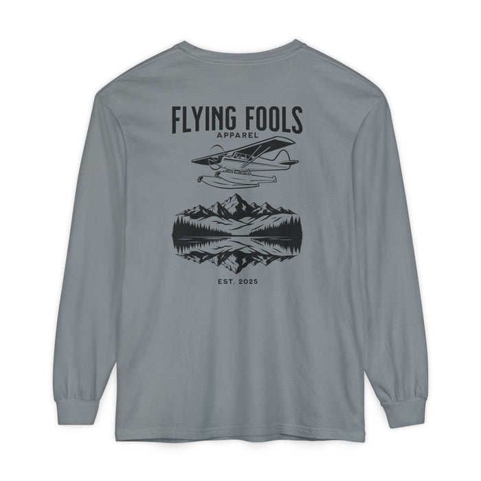 Flying Fools Long Sleeve Seaplane & Mountain Tee