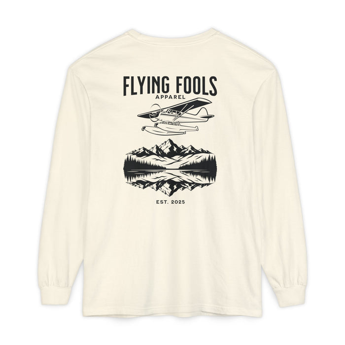 Flying Fools Long Sleeve Seaplane & Mountain Tee