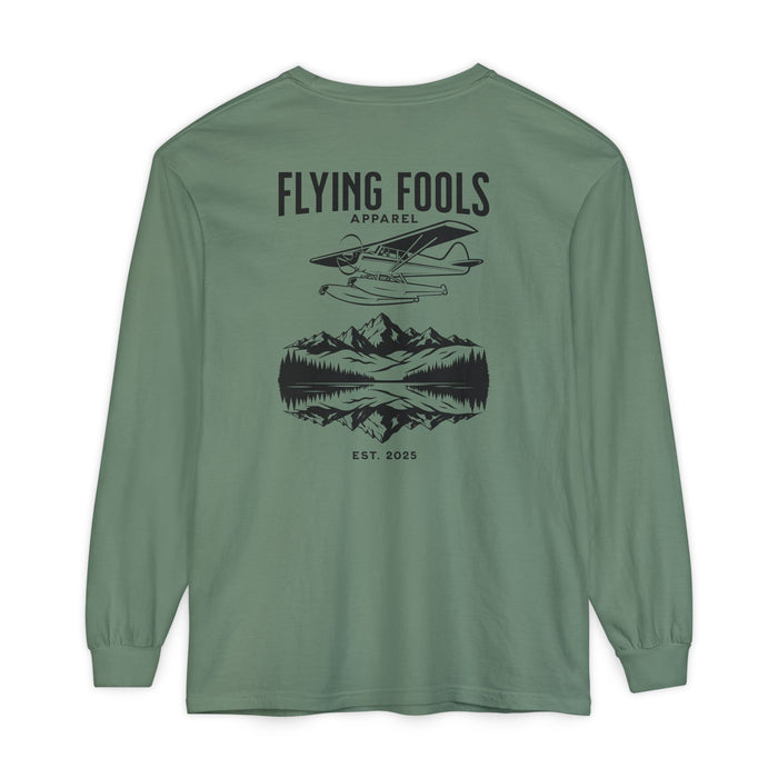 Flying Fools Long Sleeve Seaplane & Mountain Tee
