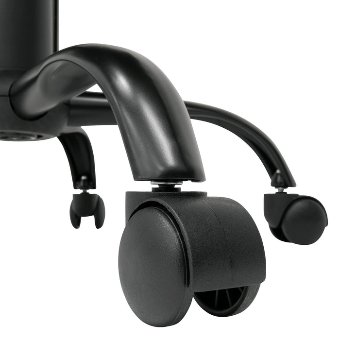 Folding Back Task Chair Black