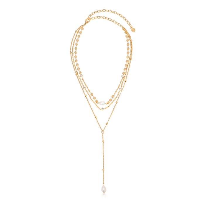 Forever Falling Pearl Lariat - Madison's Niche