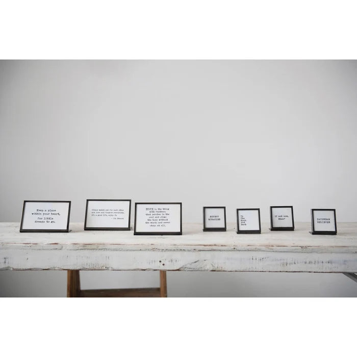 Frame with Easel and Saying - Madison's Niche