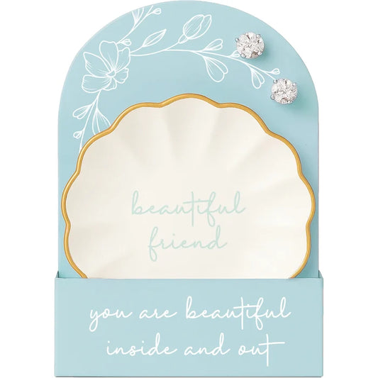 Friend Trinket Dish with Earrings - Madison's Niche