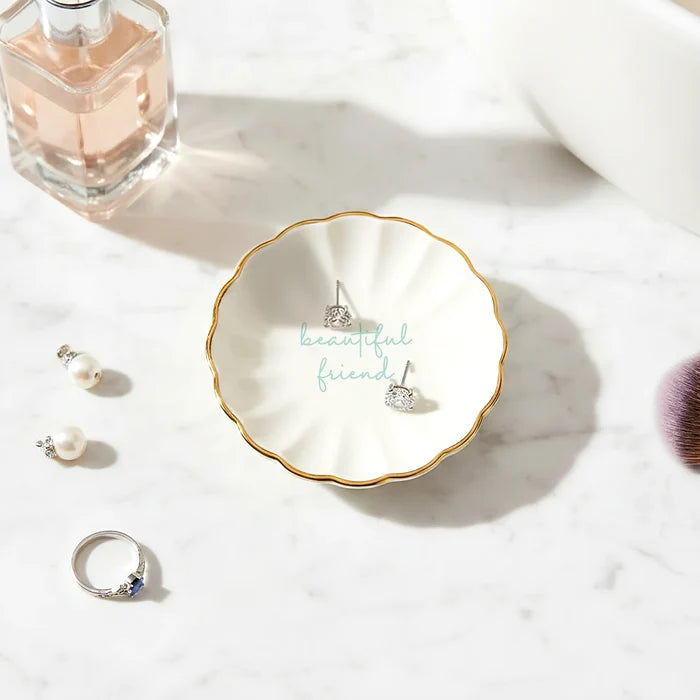 Friend Trinket Dish with Earrings - Madison's Niche