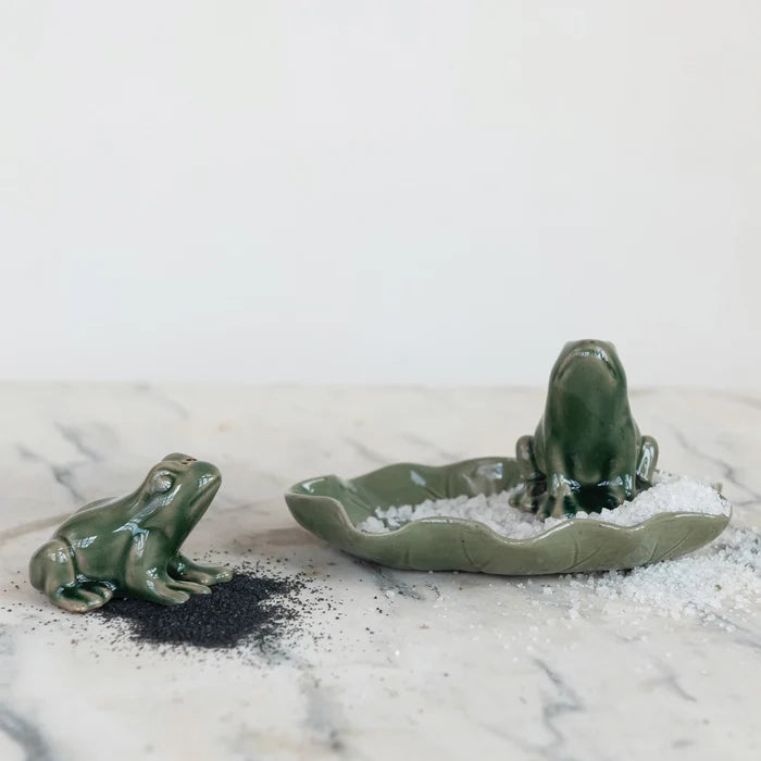 Frog Salt & Pepper Shakers Set of 3 - Madison's Niche