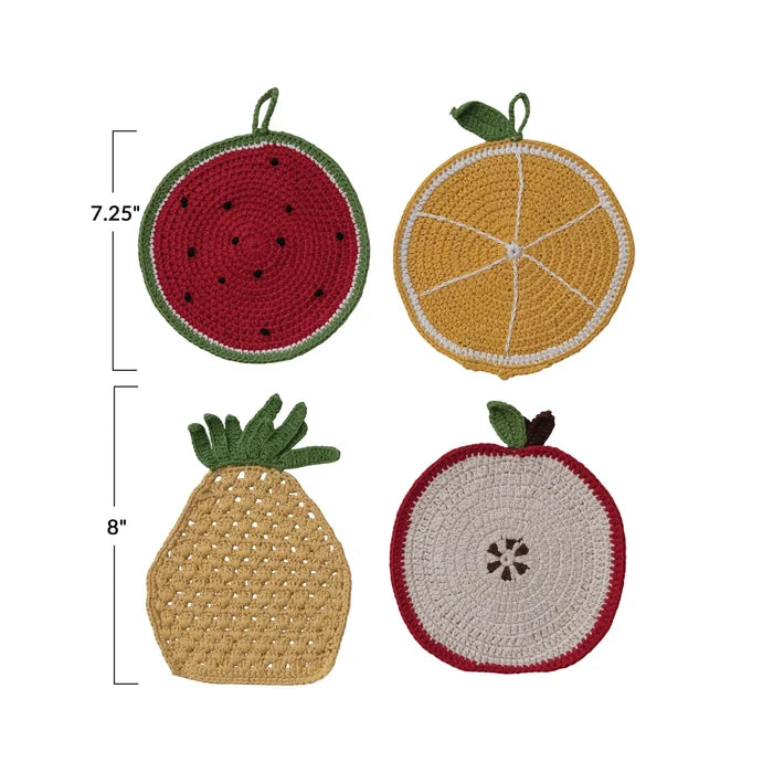 Fruit Crochet Pot Holder - Madison's Niche