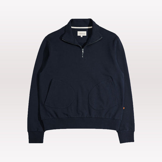Funnel Neck Sweatshirt - Navy