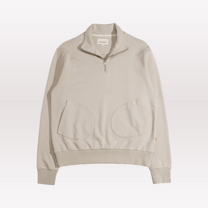 Funnel Neck Sweatshirt - Sand