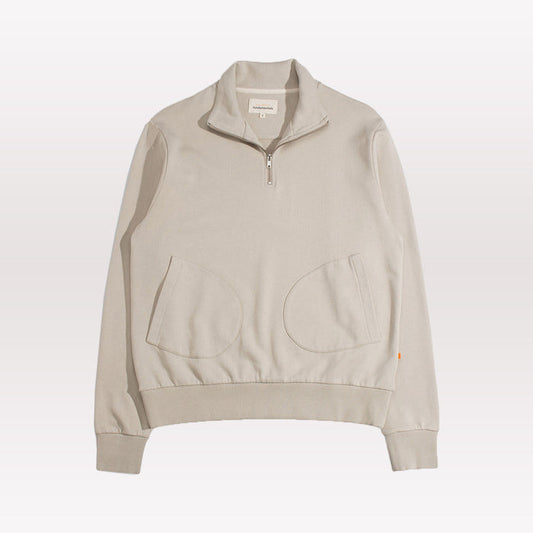 Funnel Neck Sweatshirt - Sand