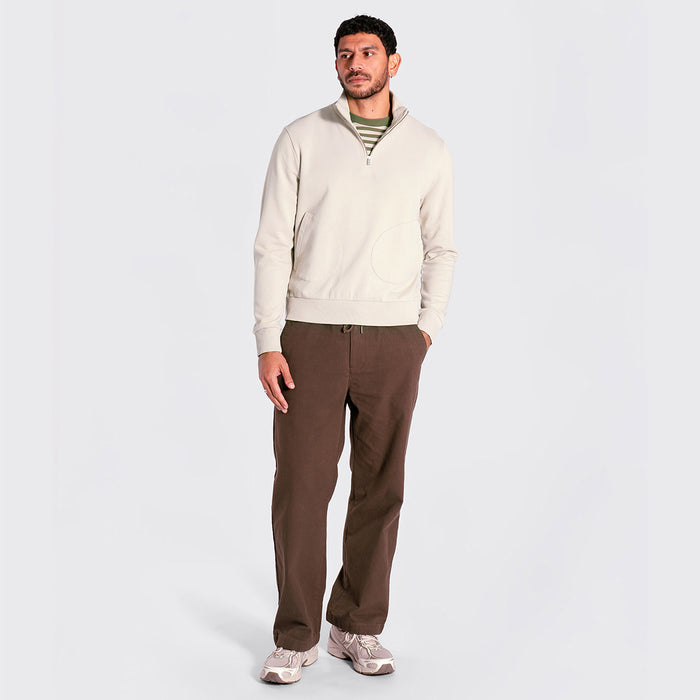 Funnel Neck Sweatshirt - Sand