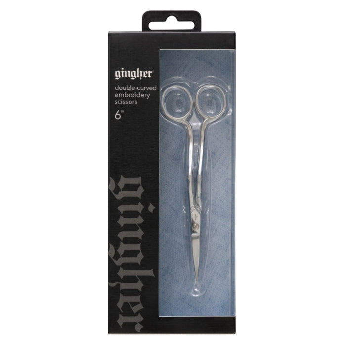 Gingher 6in Double Curved Embroidery Scissors
