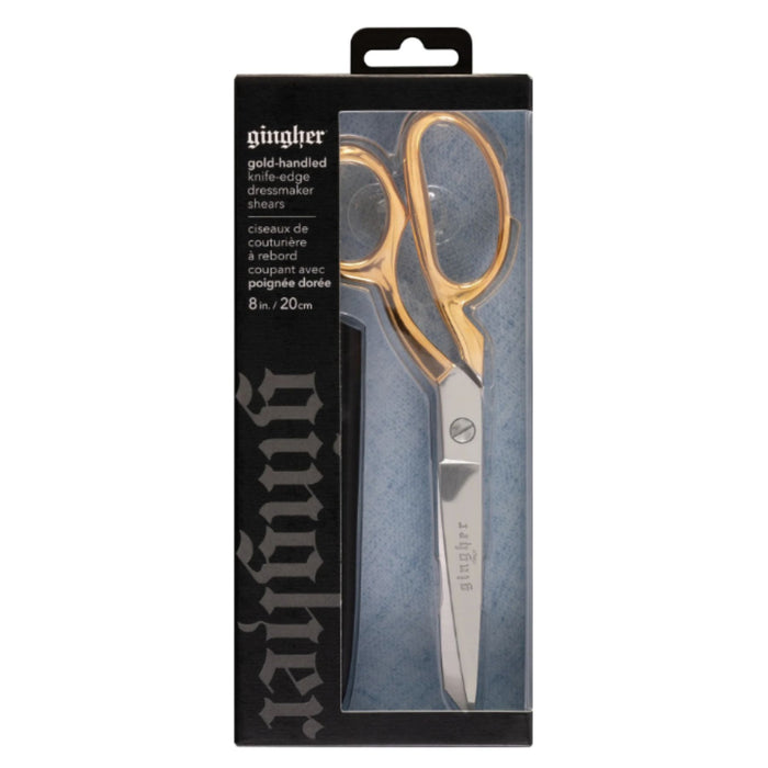 Gingher 8in Gold-Handled Knife-edge Dressmaker Shears