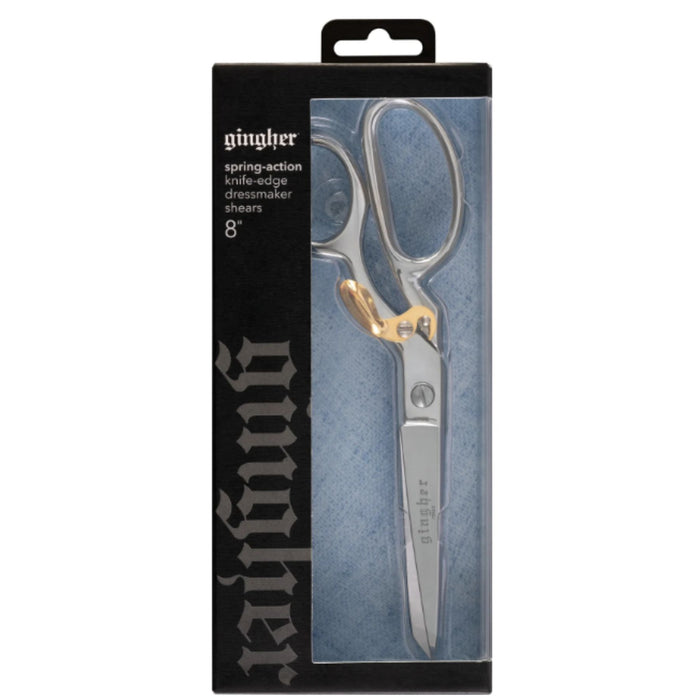 Gingher 8in Knife Edge Spring Action Dressmaker Shears