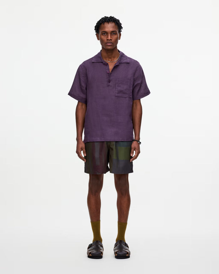 Girona Linen Shirt - Plum