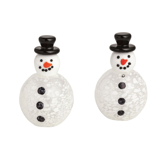 Glass Snowman Christmas Shaker