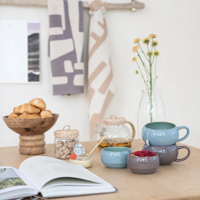 Glass Teapot with Woven Lid - Madison's Niche