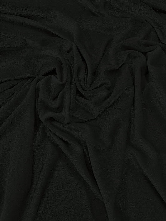 GLITTER STRETCH VELVET 360 GRAMS SPANDEX FABRIC / Black/Gold / Sold by the Yard