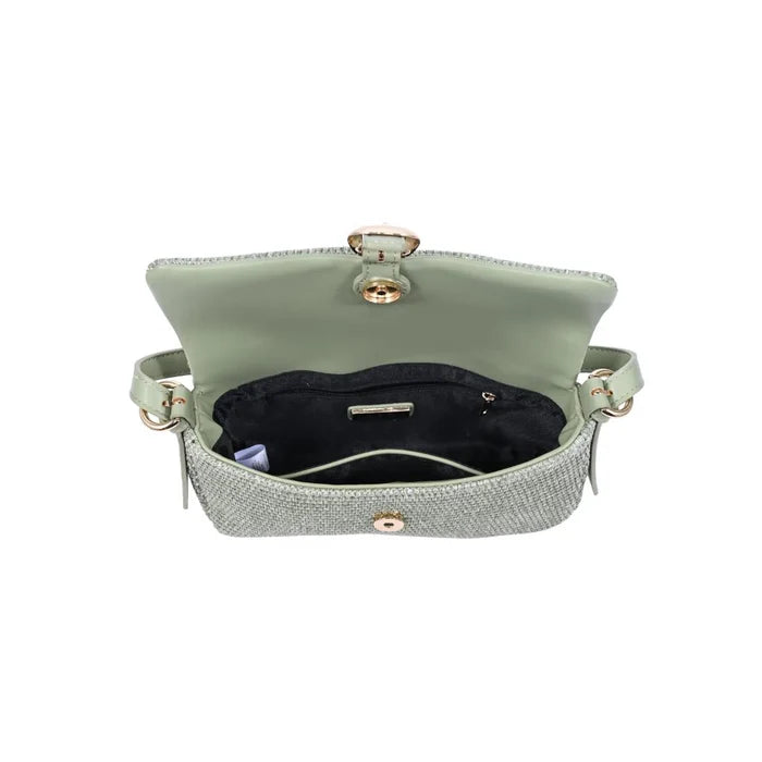 Gloria Straw Crossbody in Sage - Madison's Niche