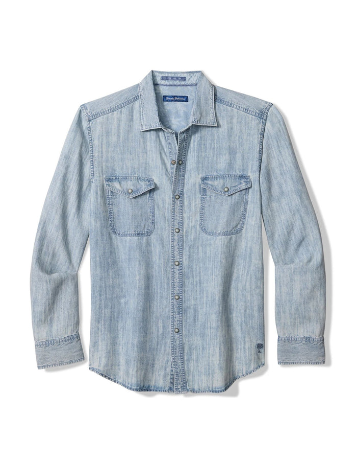 Go West Button Down in Indigo - Madison's Niche