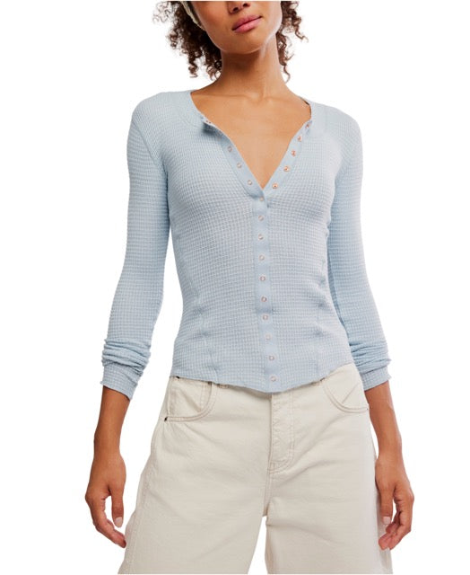 Going Places Cardi in Pearl Blue - Madison's Niche