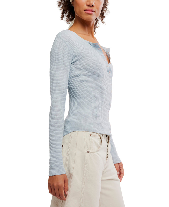 Going Places Cardi in Pearl Blue - Madison's Niche
