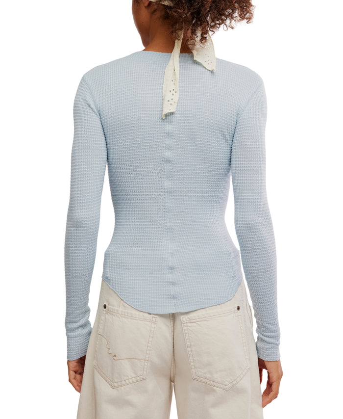 Going Places Cardi in Pearl Blue - Madison's Niche