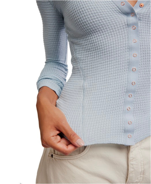 Going Places Cardi in Pearl Blue - Madison's Niche