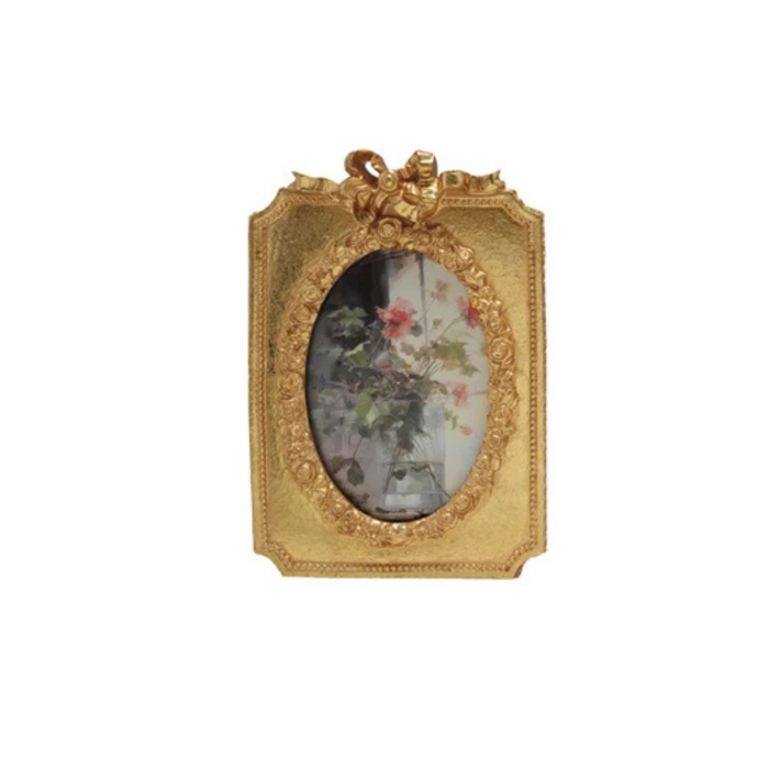 Gold 4x6 Frame with Bow - Madison's Niche