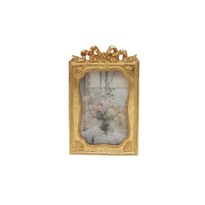 Gold 4x6 Frame with Bow - Madison's Niche