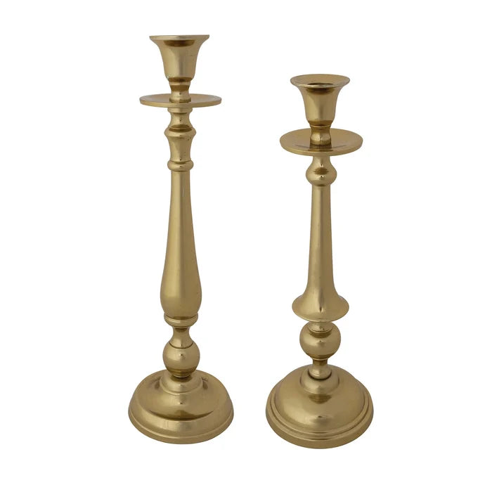 Gold Brass Taper Holder - Madison's Niche