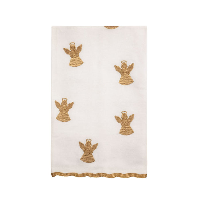 Gold Christmas Embroidery Towel