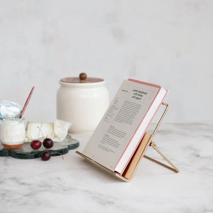 Gold Finish Book Holder - Madison's Niche