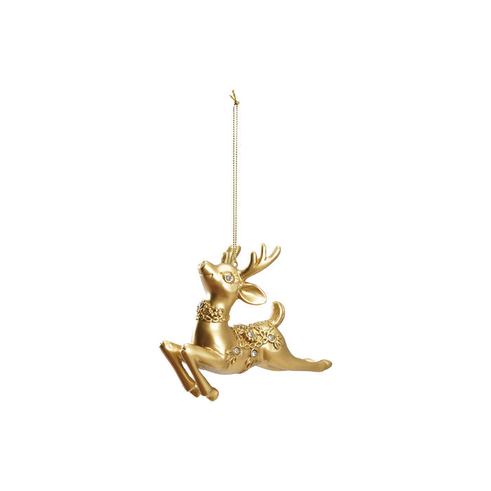 Gold Reindeer Ornament
