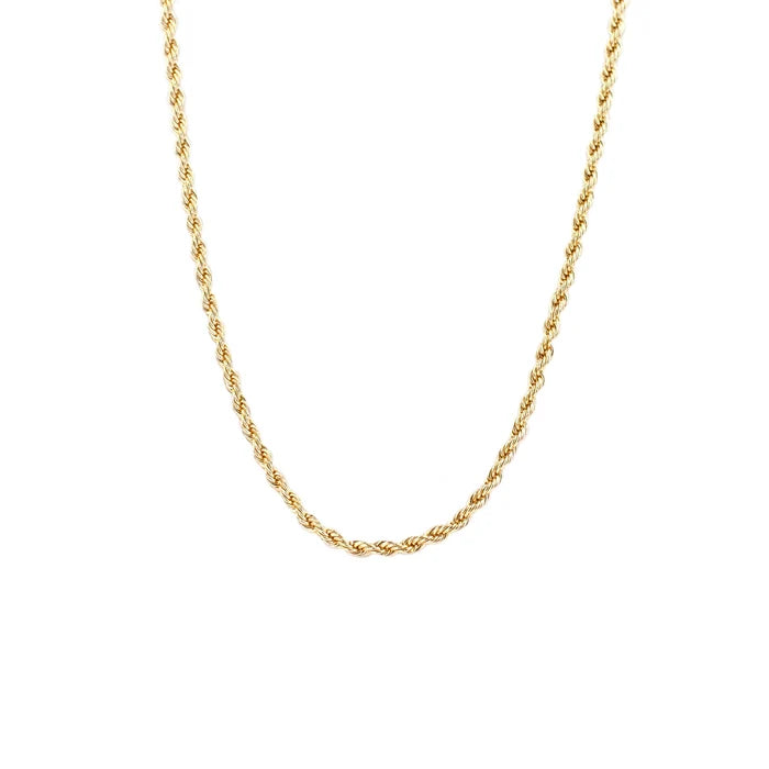 Gold Twisted Rope Chain Necklace - Madison's Niche